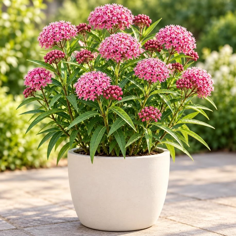 Pink Milkweed Live Plant - 4-7 Inches Tall, Well Rooted Asclepias Perennial - Image 6