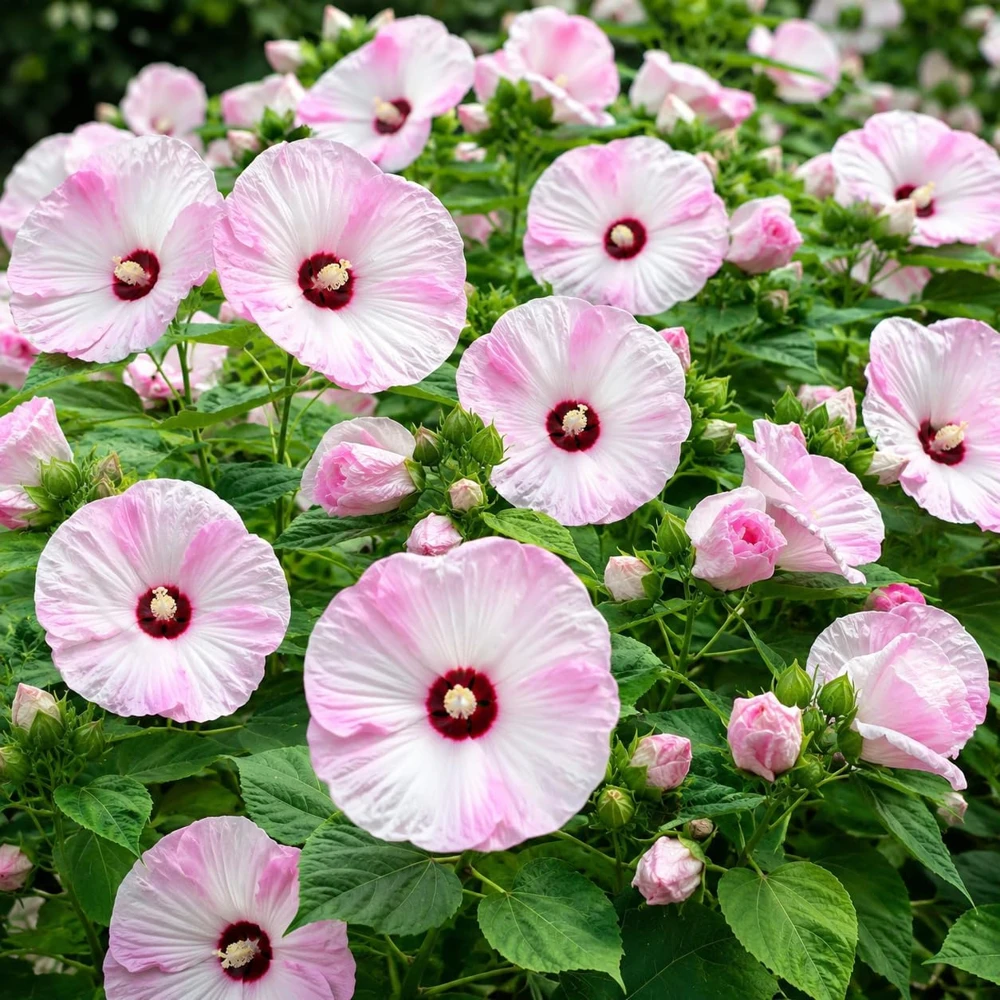 Pink White Hibiscus Live Plant - Hardy Tropical Shrub 4-8 Inch Tall Outdoor - Image 3