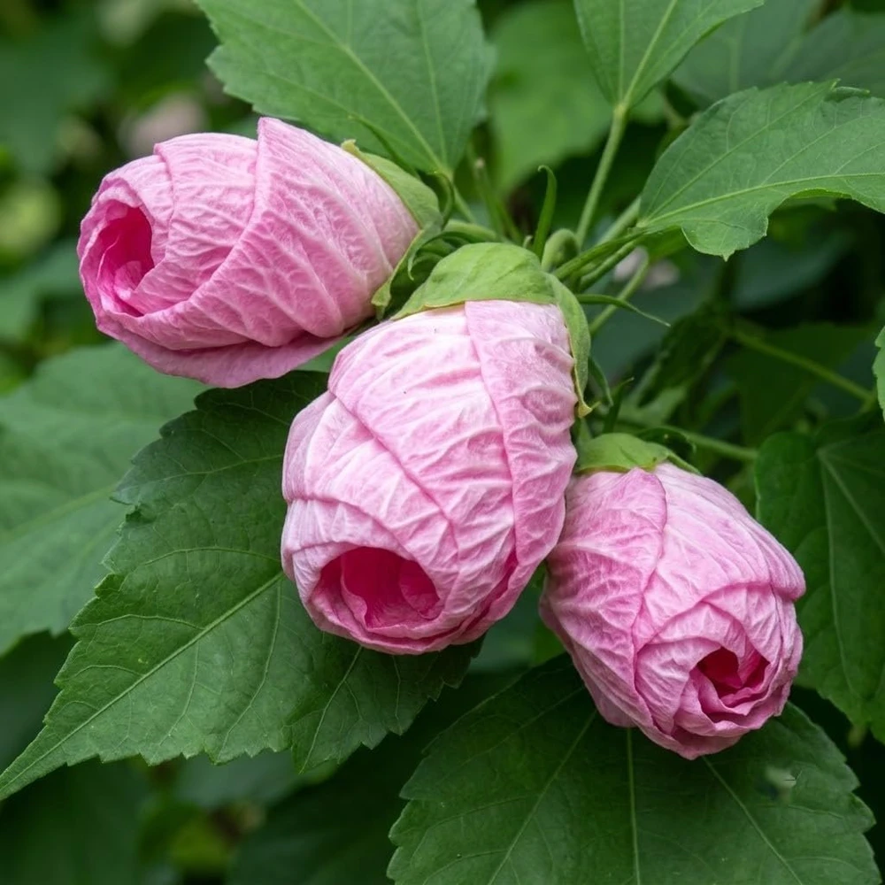 Pink White Hibiscus Live Plant - Hardy Tropical Shrub 4-8 Inch Tall Outdoor - Image 5