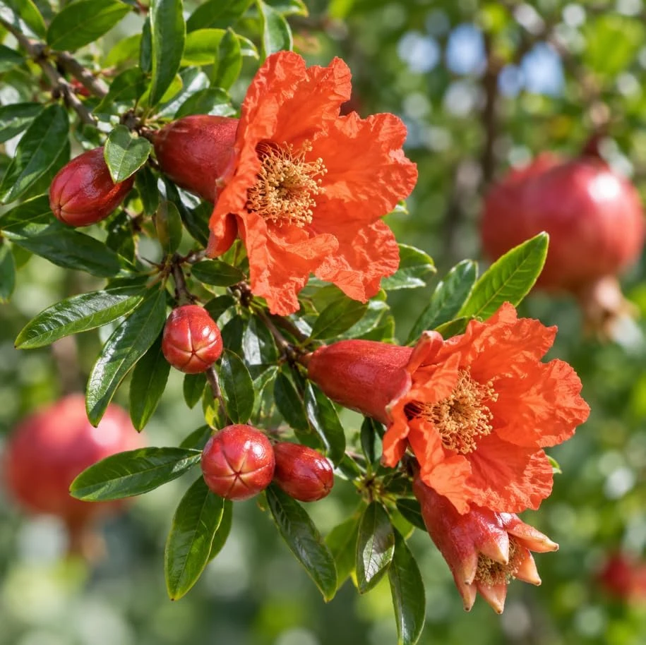 Pomegranate Tree Live Plants - Set of 2, Red Fruit Starter, 6-10 Inches Tall - Image 7