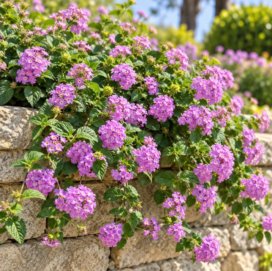 Purple Lantana Live Plant – 4-6 Inches Tall – Fragrant Flowering Starter Plant – Outdoor Garden - Image 4