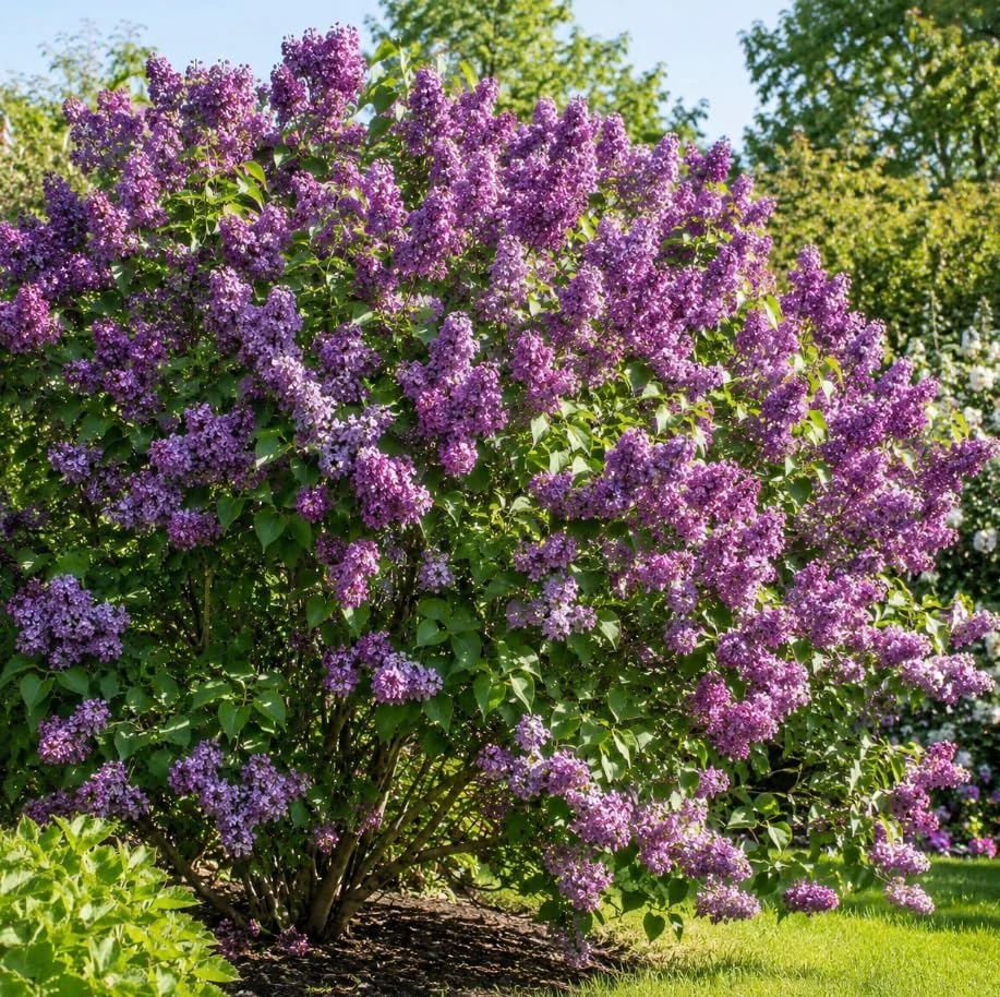 Purple Lilac Bush Live Plant – Cold Hardy Fragrant Flowers – 14-18" Tall – Outdoor - Image 1