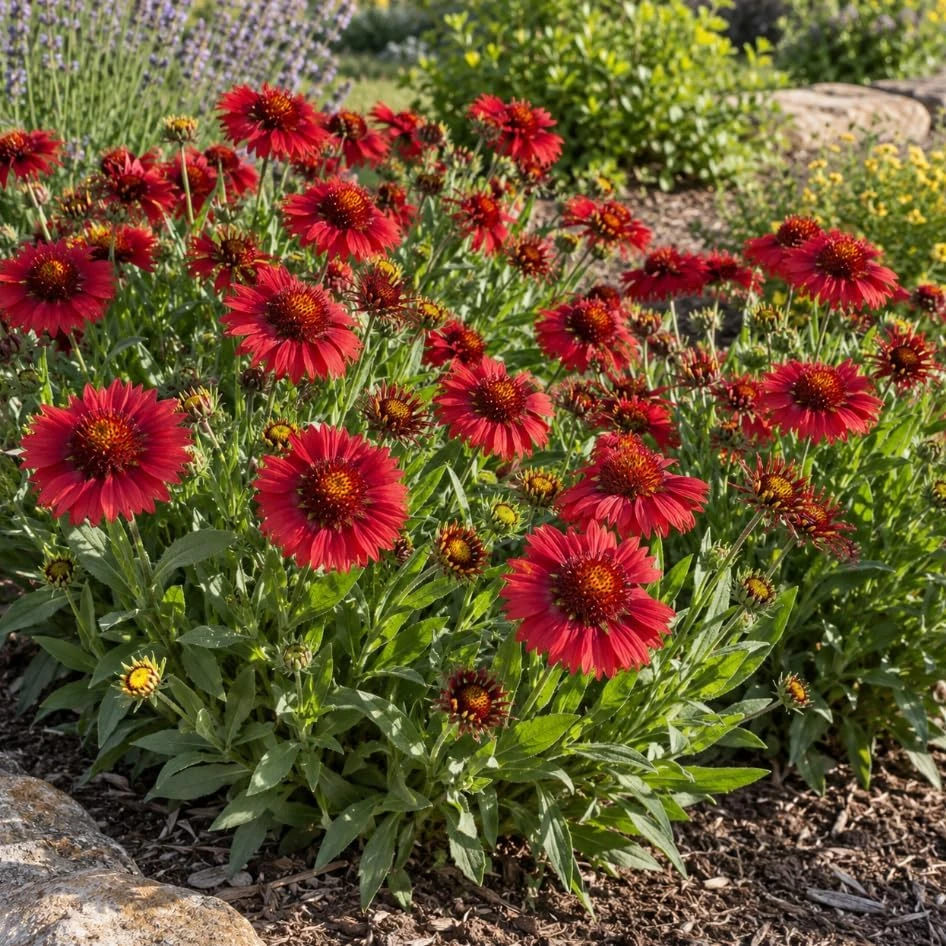 Red Blanket Flower Live Plant – Common Gaillardia Starter Plant for Outdoor Gardens - Image 3