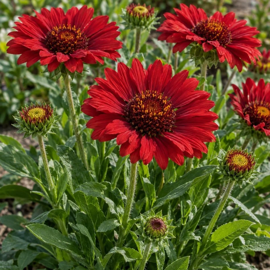 Red Blanket Flower Live Plant – Common Gaillardia Starter Plant for Outdoor Gardens - Image 4