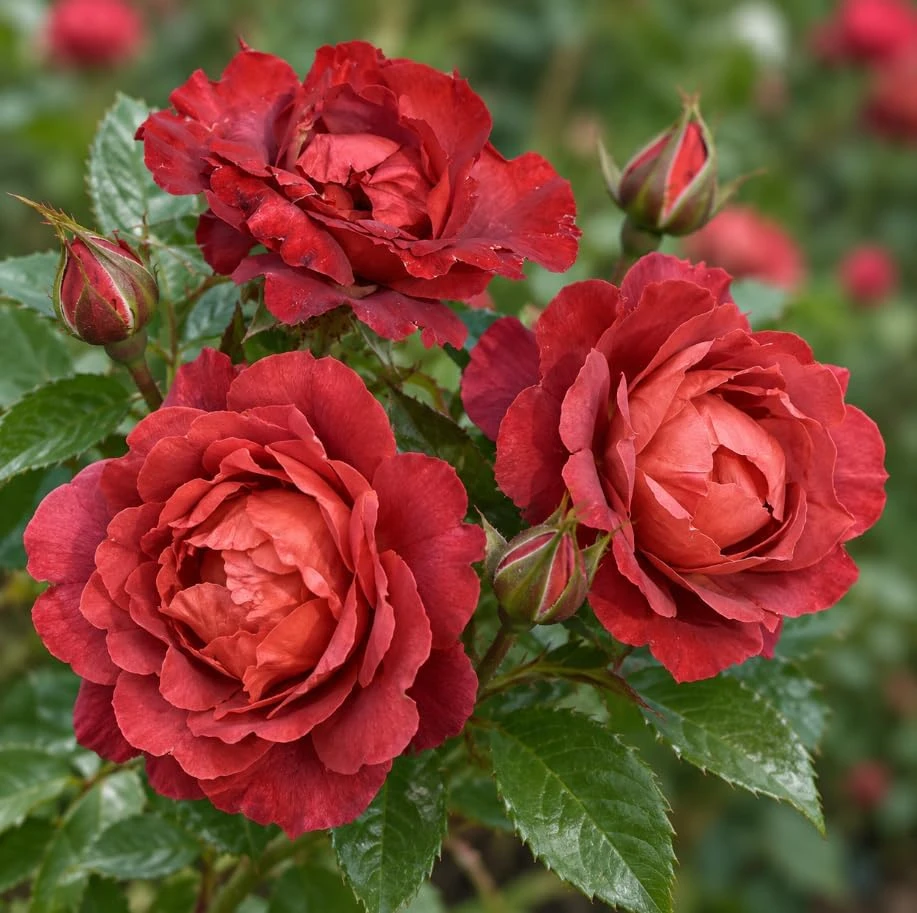 Red Brown Rose Bush Live Plant, 4-7 Inches Tall, Fragrant Reblooming Flowers - Image 2