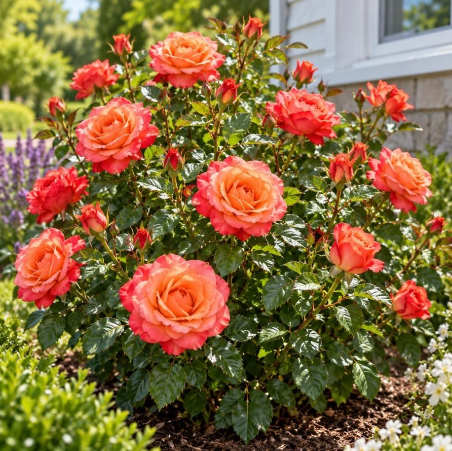 Red Brown Rose Bush Live Plant, 4-7 Inches Tall, Fragrant Reblooming Flowers - Image 4