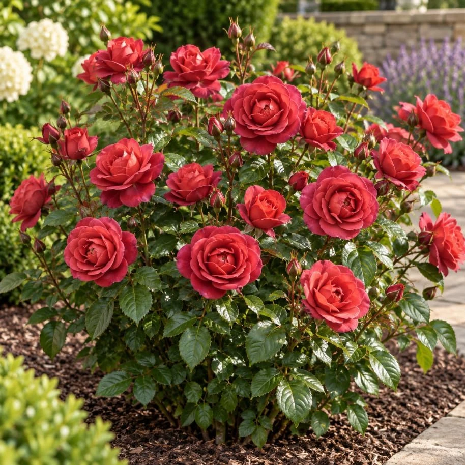 Red Brown Rose Bush Live Plant, 4-7 Inches Tall, Fragrant Reblooming Flowers - Image 4