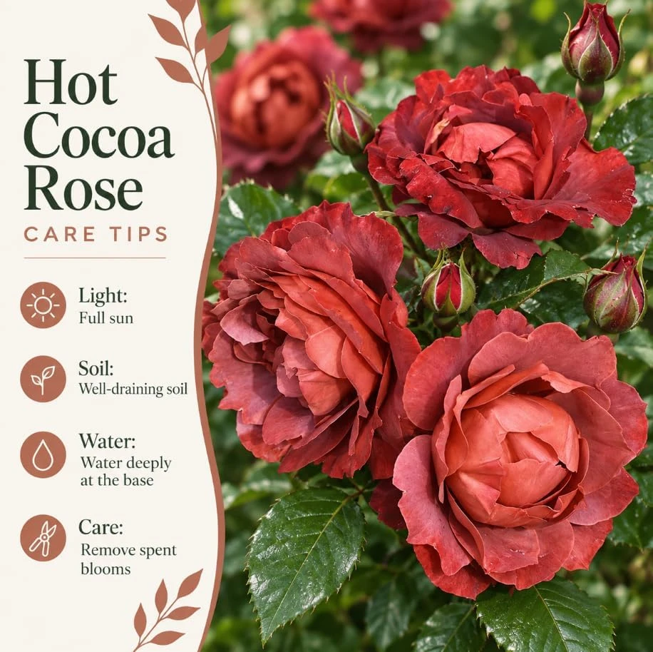 Red Brown Rose Bush Live Plant, 4-7 Inches Tall, Fragrant Reblooming Flowers - Image 5