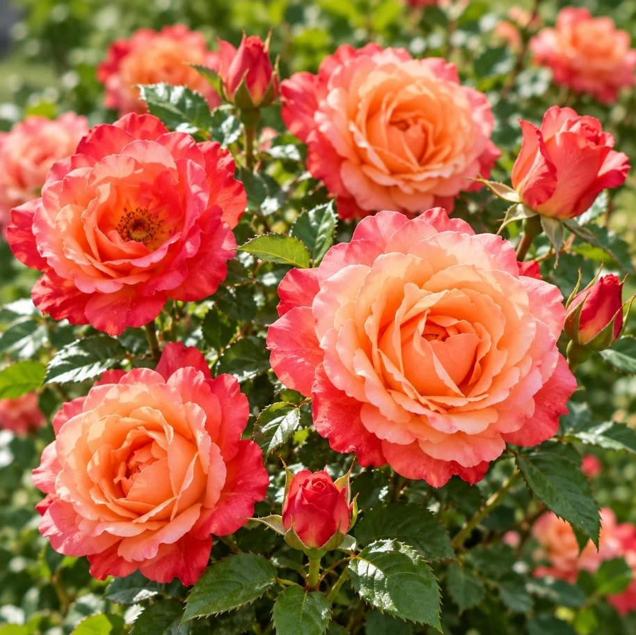 Red Brown Rose Bush Live Plant, 4-7 Inches Tall, Fragrant Reblooming Flowers - Image 6
