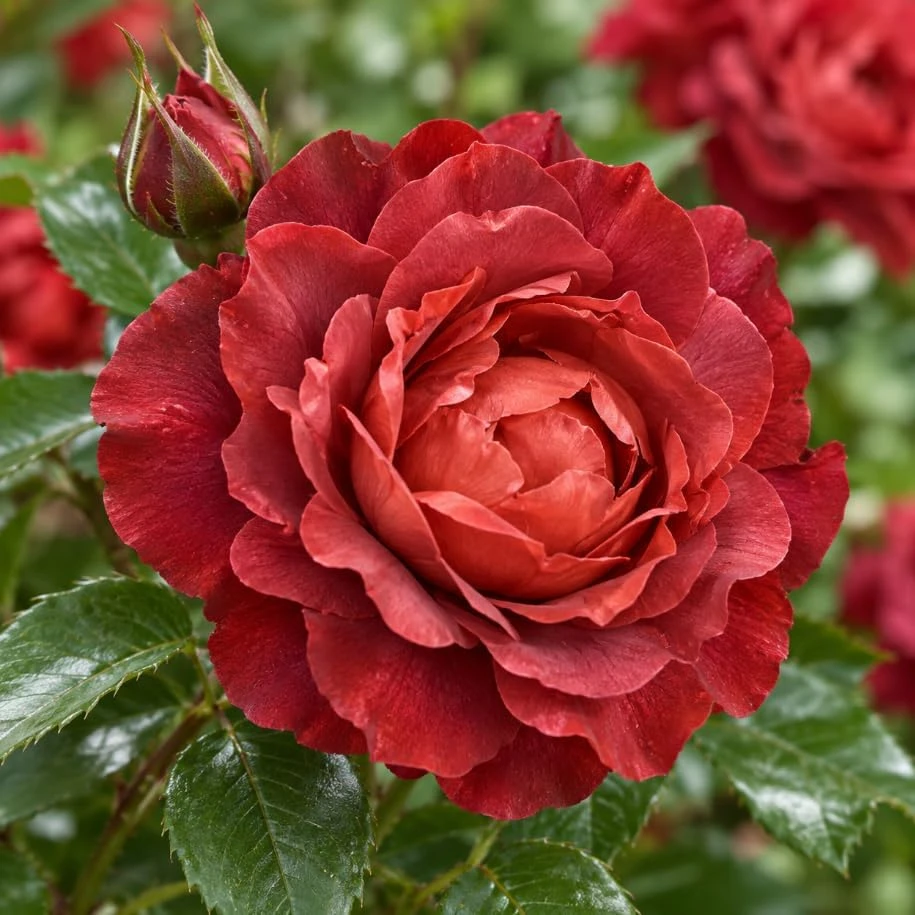 Red Brown Rose Bush Live Plant, 4-7 Inches Tall, Fragrant Reblooming Flowers - Image 6