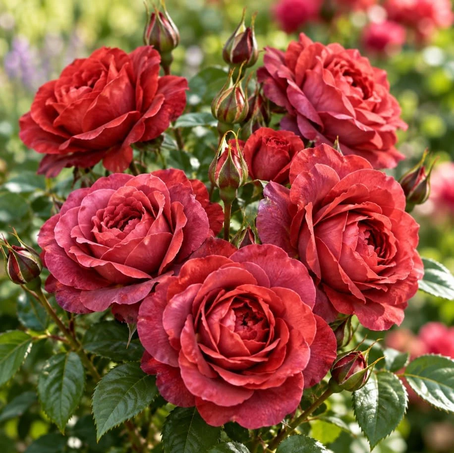 Red Brown Rose Live Plant, 4-7 Inches, Burgundy Chocolate Fragrant Flowers, Outdoor - Image 2