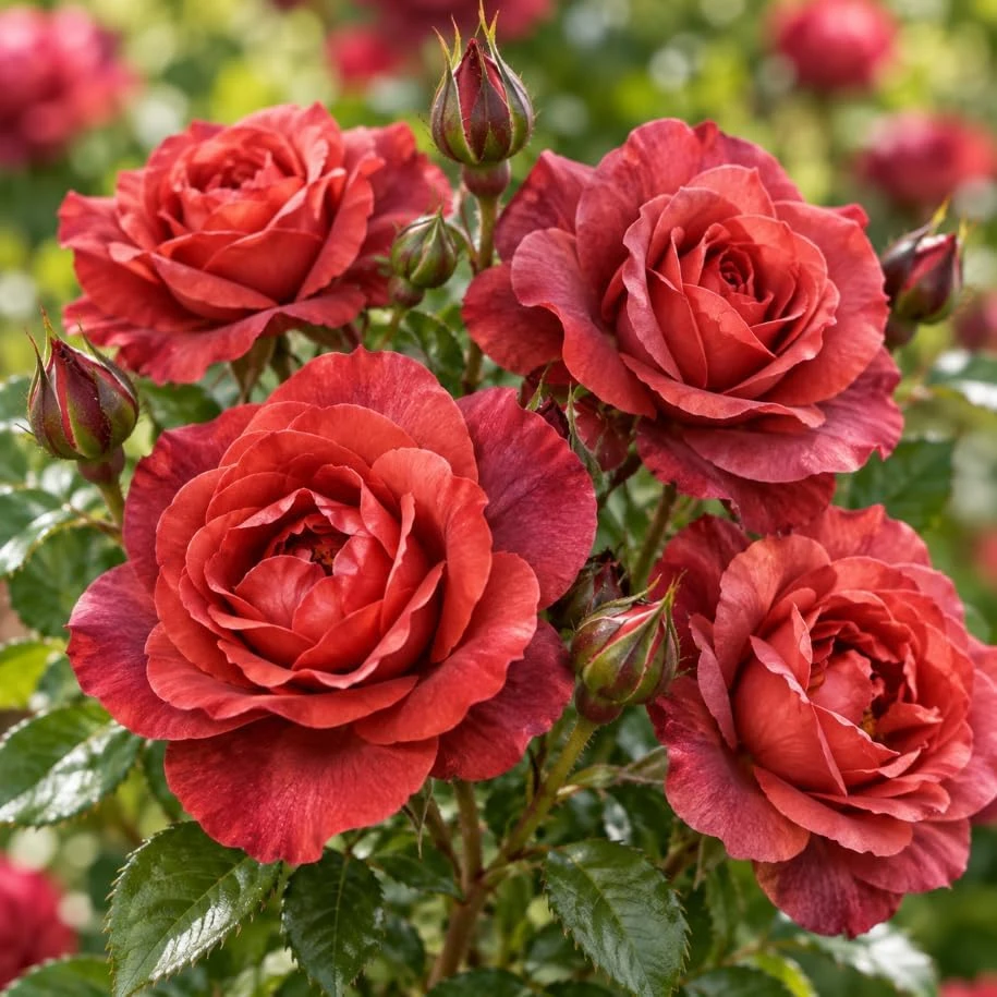 Red Brown Rose Live Plant, 4-7 Inches, Burgundy Chocolate Fragrant Flowers, Outdoor - Image 4