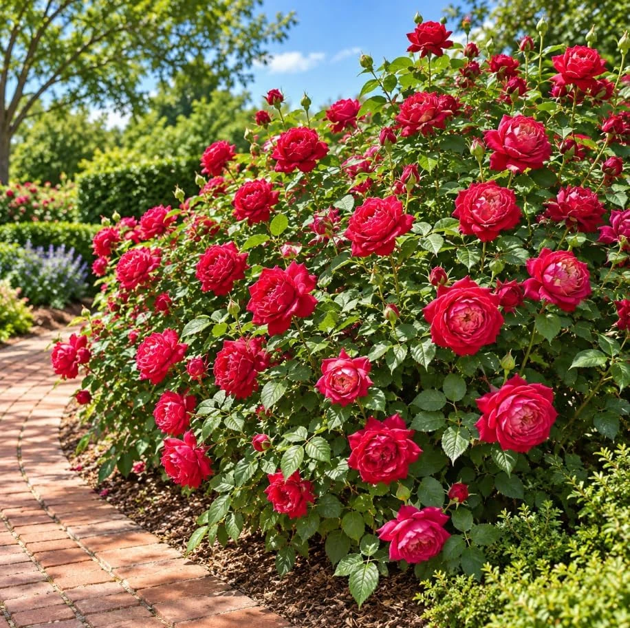 Red Pink Rose Bush Live Plant – 4-7 Inches Tall – Fragrant Reblooming Flowers – Full Sun - Image 4