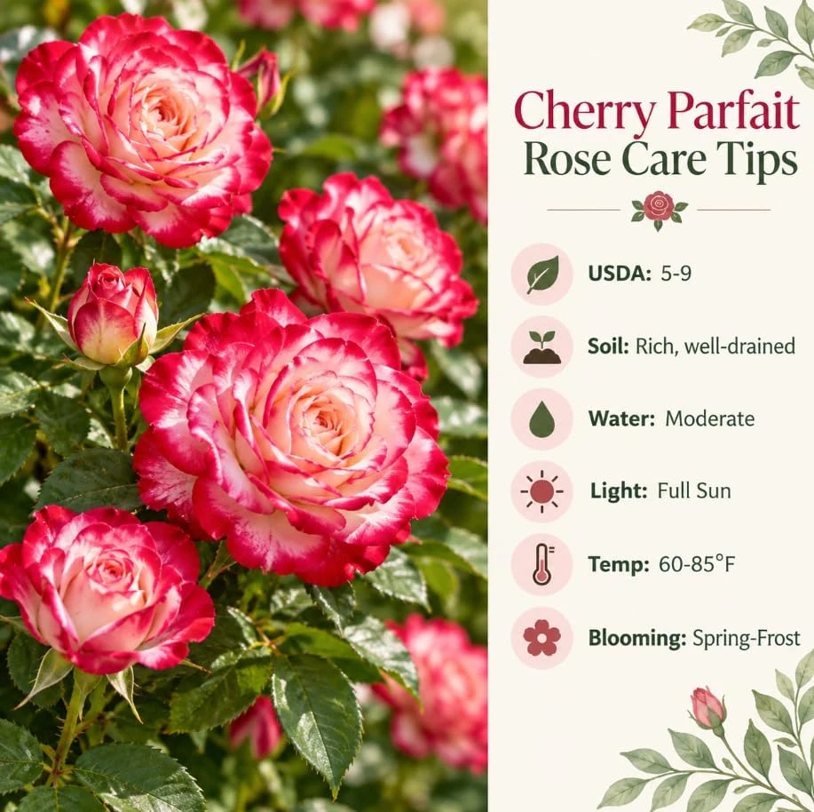 Red White Rose Live Plant – Fragrant Flowering Bush – 4-7 Inches Tall – Outdoor - Image 4