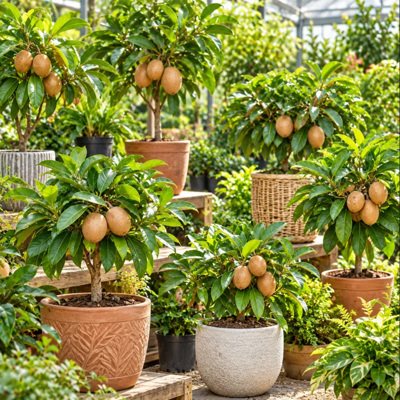 Sapodilla Plant Live in a 4 Inch Pot, Sapodilla Fruit Tree for Home Garden Planting - Image 3