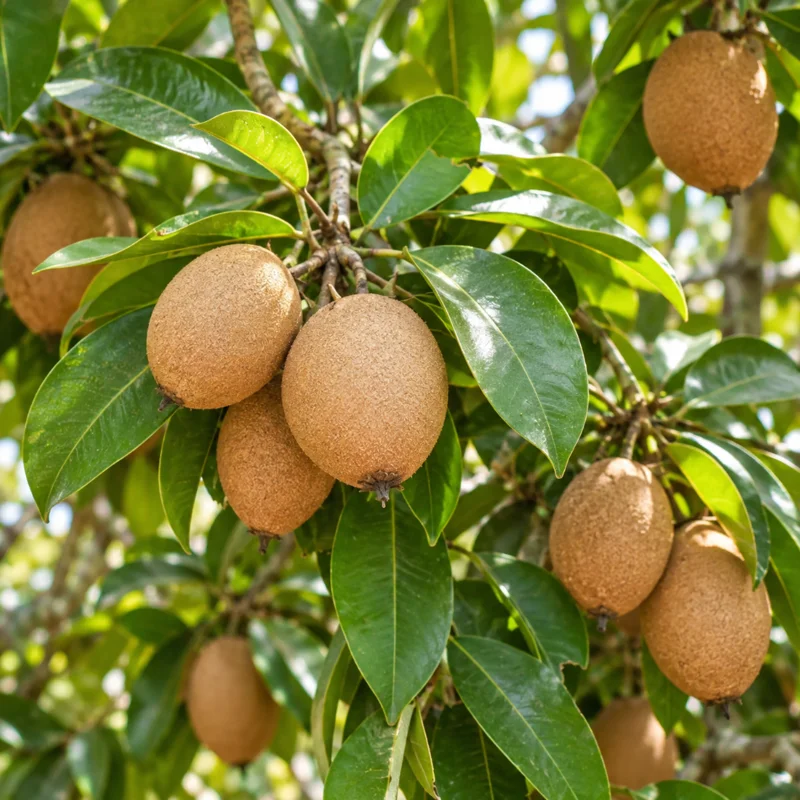 Sapodilla Plant Live in a 4 Inch Pot, Sapodilla Fruit Tree for Home Garden Planting - Image 4