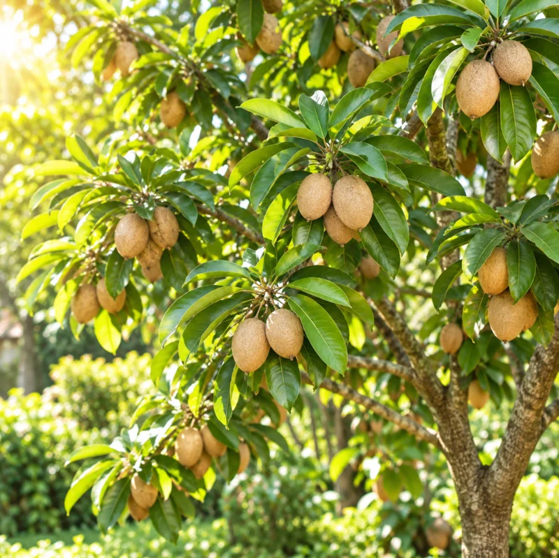 Sapodilla Plant Live in a 4 Inch Pot, Sapodilla Fruit Tree for Home Garden Planting - Image 5