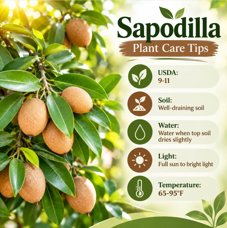 Sapodilla Plant Live in a 4 Inch Pot, Sapodilla Fruit Tree for Home Garden Planting - Image 6