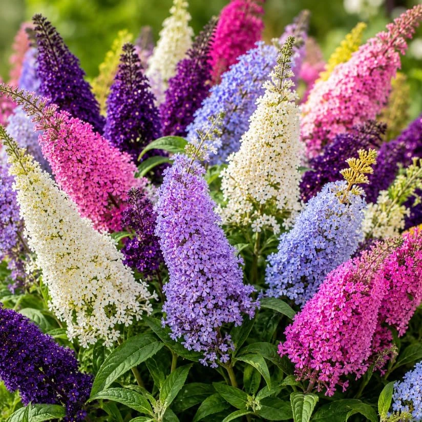 Set of 2 Buddleia Butterfly Bush Live Starter Plants, 4-7 Inches Tall, Outdoor Shrubs - Image 2