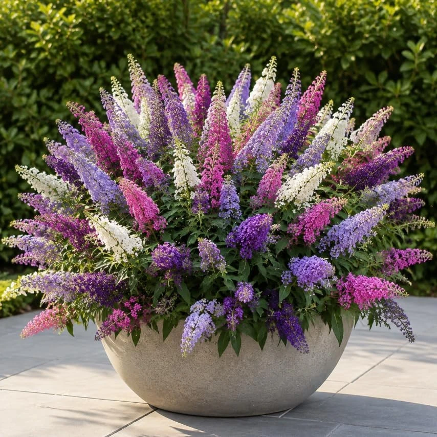 Set of 2 Buddleia Butterfly Bush Live Starter Plants, 4-7 Inches Tall, Outdoor Shrubs - Image 6