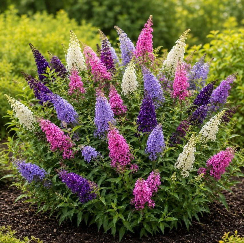Set of 2 Buddleia Butterfly Bush Live Starter Plants, 4-7 Inches Tall, Outdoor Shrubs - Image 7