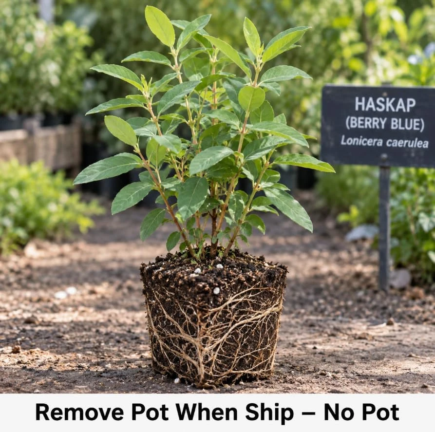 Set of 2 Honey Berry Haskap Live Plants โ 6-12" Tall โ Outdoor Edible Berries - Image 4