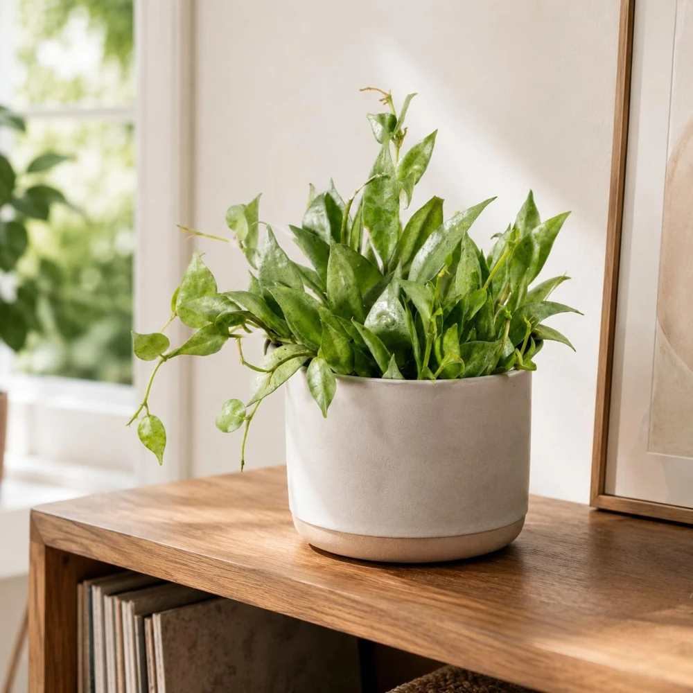 Set of 2 Hoya Lacunosa Mint Plants – Live Succulents, 4-8 Inch Tall, Indoor/Outdoor - Image 1