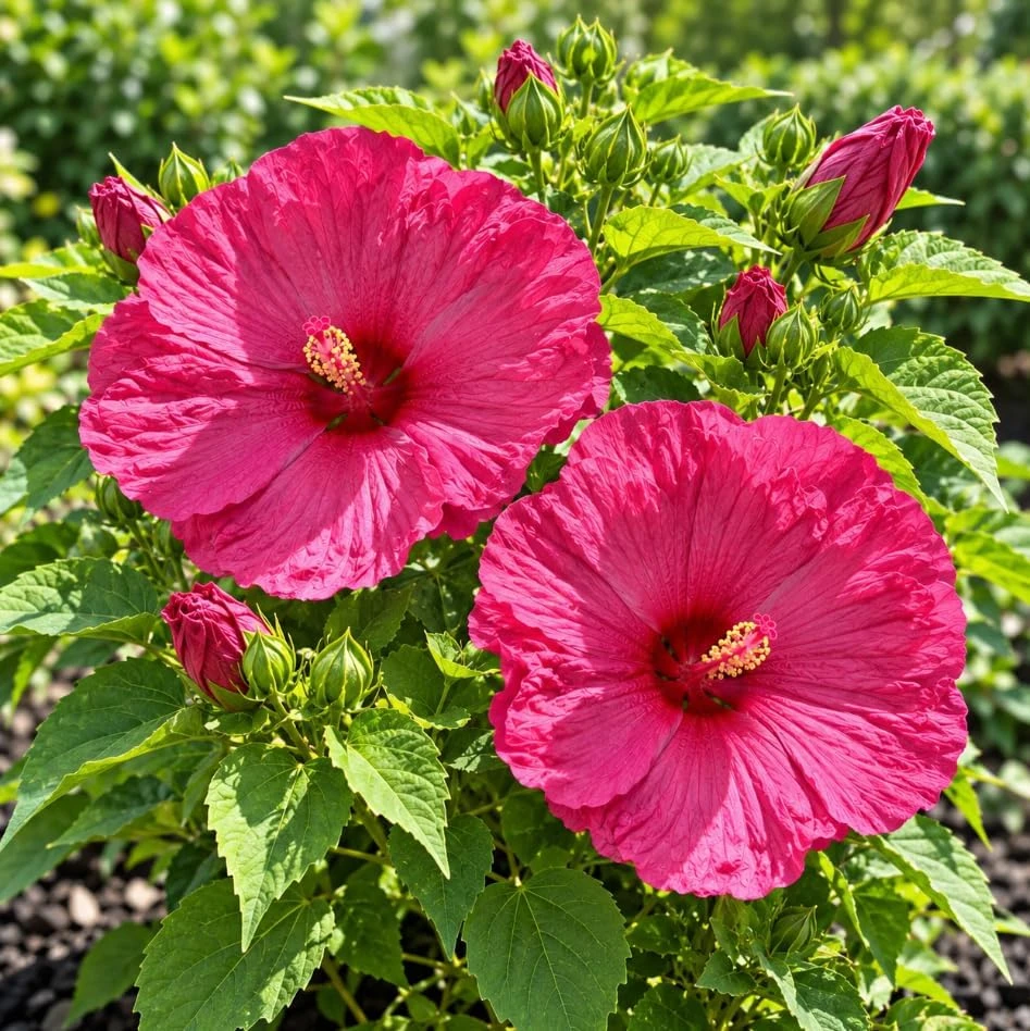 Set of 2 Rose Hibiscus Live Plants, 5-7 Inches Tall, Hardy Perennials, Outdoor - Image 4