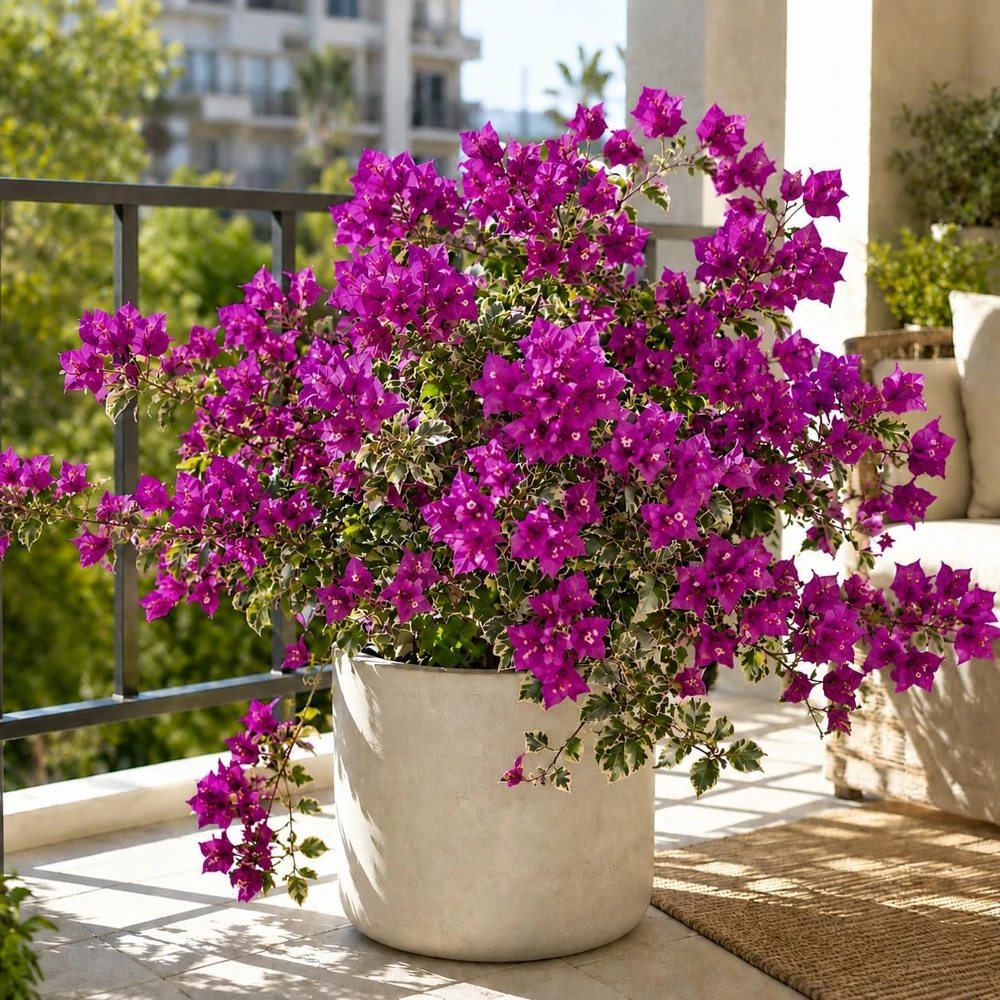 Set of 3 Blueberry Ice Bougainvillea Live Plants, 4-7 Inches Tall, Vine - Image 6