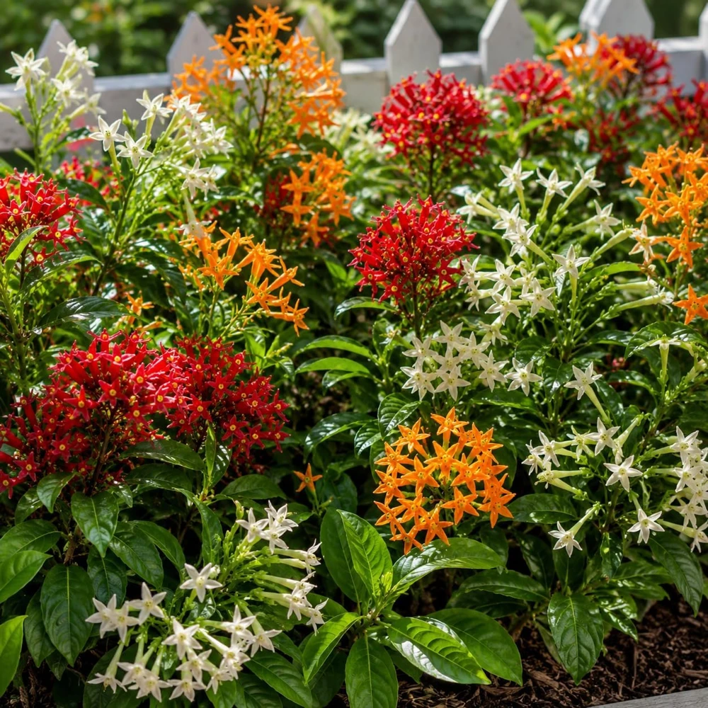 Set of 3 Jasmine Live Plants โ White, Red, Orange Blooming Flowers โ 4-8 Inch Tall Tropical Plant - Image 6