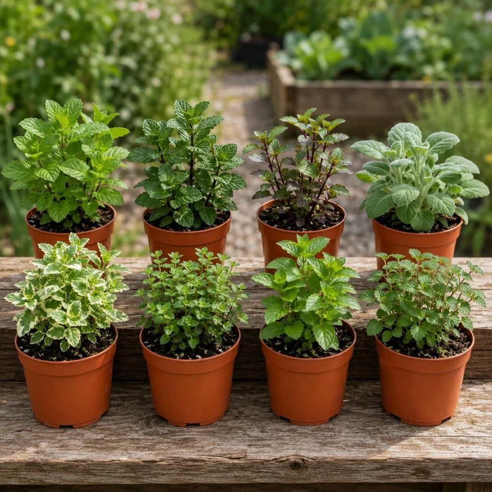 Set of 3 Mint Live Plants – Fragrant Culinary Herb Starter Plants, 4-7 Inch Tall, Indoor/Outdoor - Image 4
