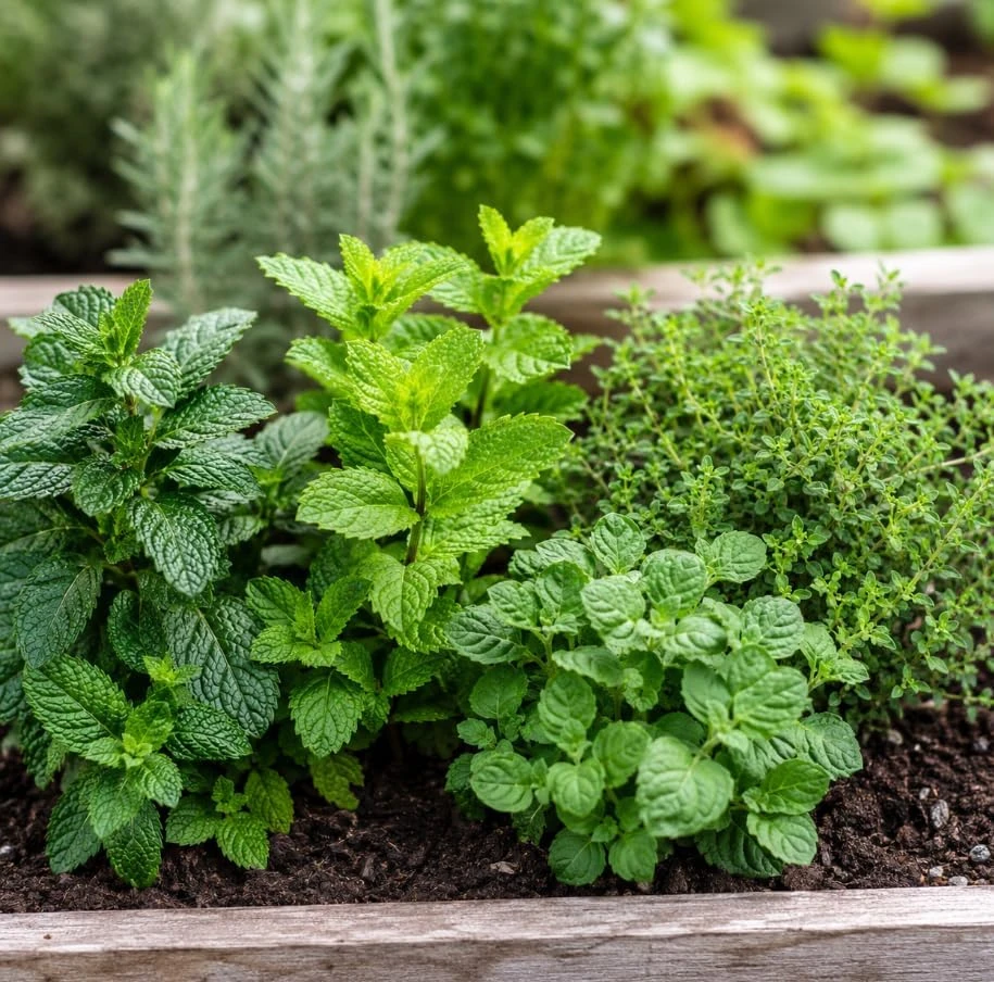 Set of 4 Mint Live Plants, Fragrant Culinary Herb Starters, 4-7 Inch Tall, Indoor/Outdoor - Image 2