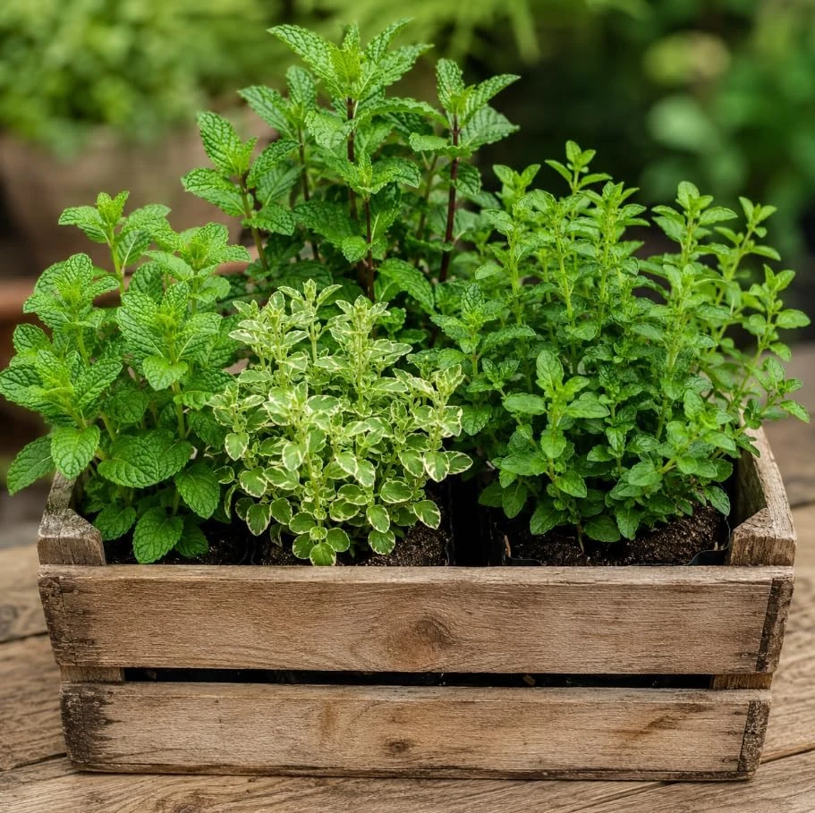 Set of 4 Mint Live Plants, Fragrant Culinary Herb Starters, 4-7 Inch Tall, Indoor/Outdoor - Image 4