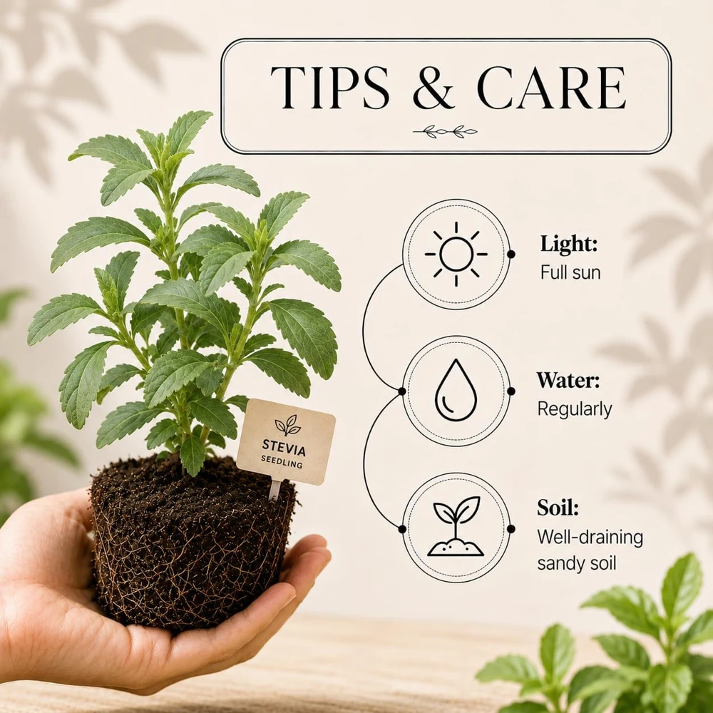 Set of 4 Stevia Live Plants – 4-6 Inches Tall, Rooted Herb Plants for Container Gardens & Outdoor Planting - Image 5