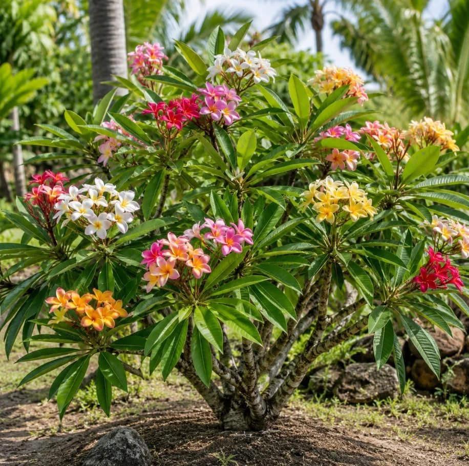 Set of 6 Plumeria Cuttings - Mixed Frangipani Tropical Flower Varieties for Garden - Image 4