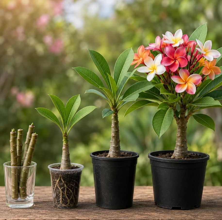 Set of 6 Plumeria Cuttings - Mixed Frangipani Tropical Flower Varieties for Garden - Image 6