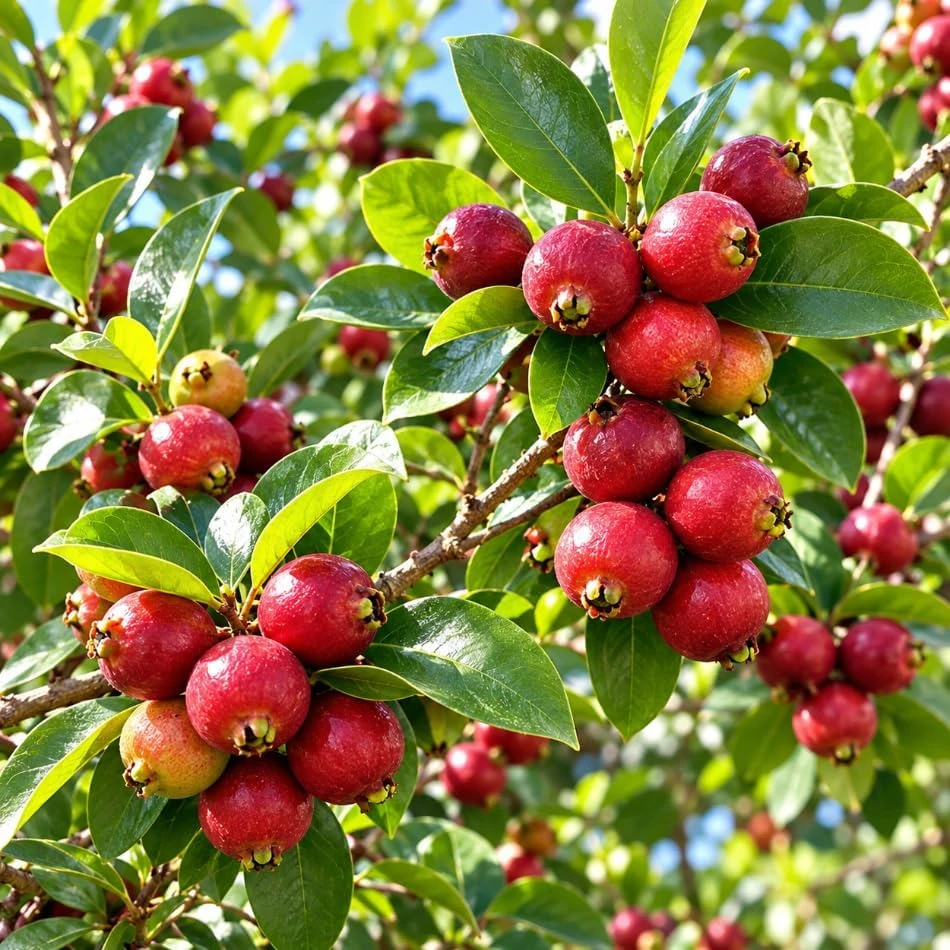 Strawberry Guava Live Plant – Tropical Fruit Tree – 4-6 Inches Tall – Patio & Garden - Image 4