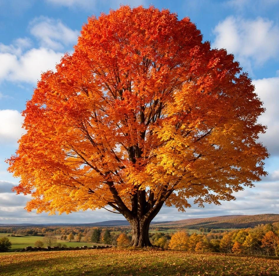 Sugar Maple Tree Live Plant - 1 Gallon Pot, 1.5-2.5 Ft Tall, Hardy Shade Tree - Image 1