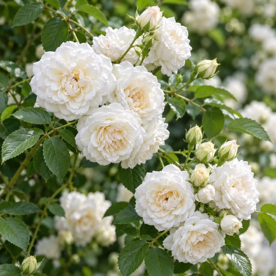 White Climbing Rose Live Plant – 4-7 Inches Tall Starter – Fragrant Outdoor Flowers - Image 7