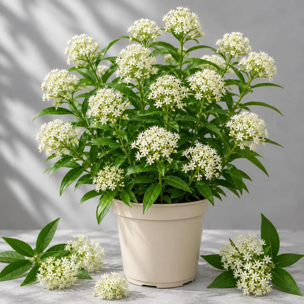 White Milkweed Live Plant - Set of 2, Asclepias, Perennial, 4-8 Inch Tall - Image 1