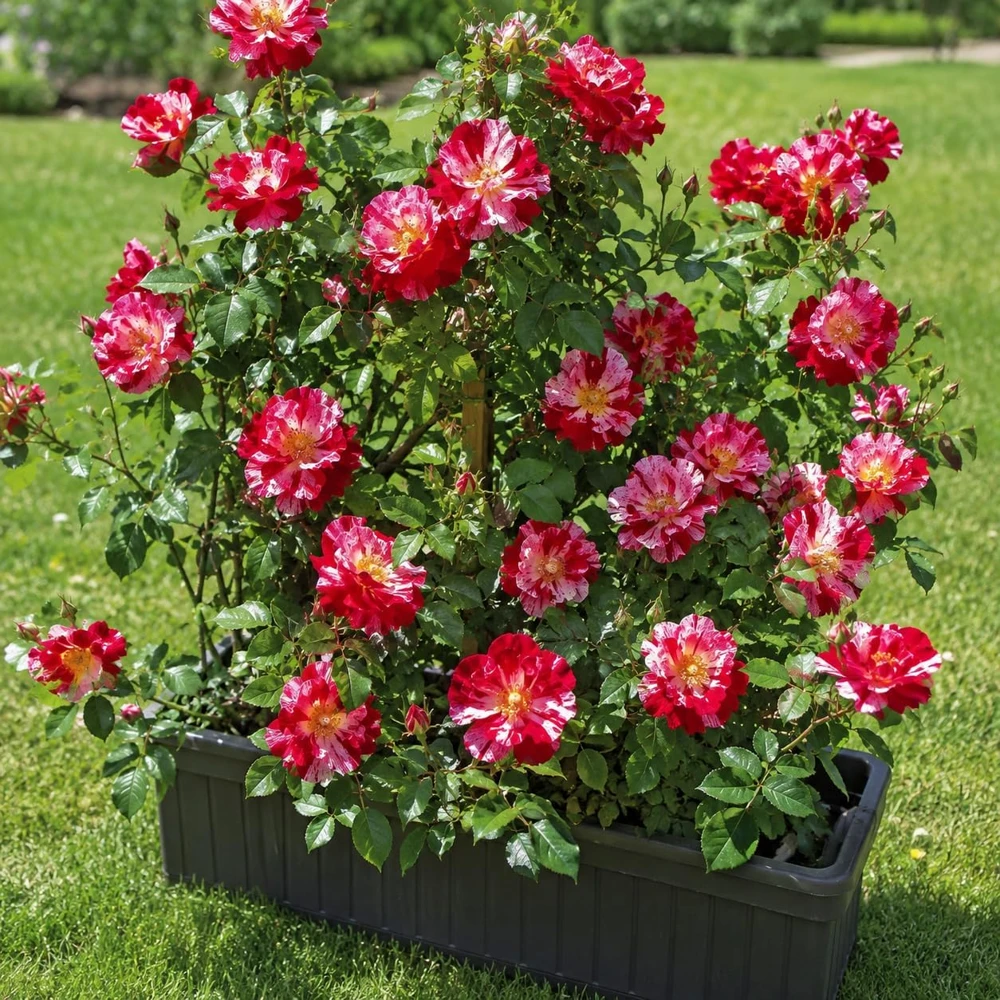 White Red Rose Plant Live, Fragrant Climbing Vine, 4-6 Inch Tall, Bare Root - Image 5