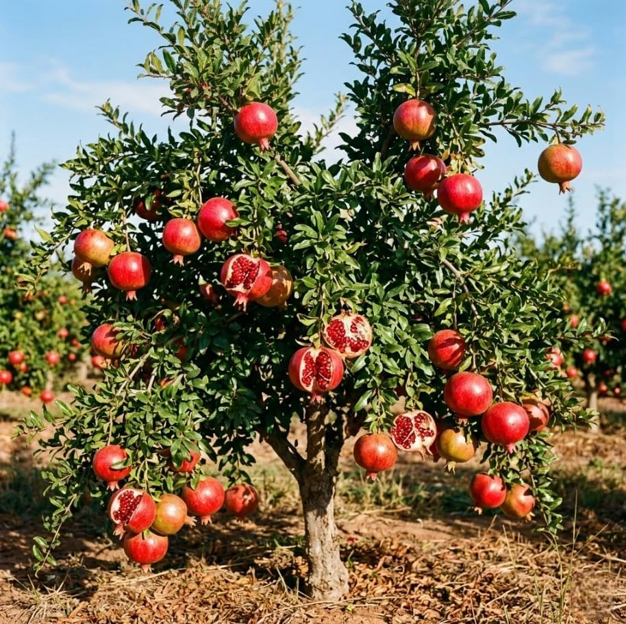 Wonderful Pomegranate Tree Live Plant โ Cold Hardy Fruit Bush โ 12-16" Tall - Image 6