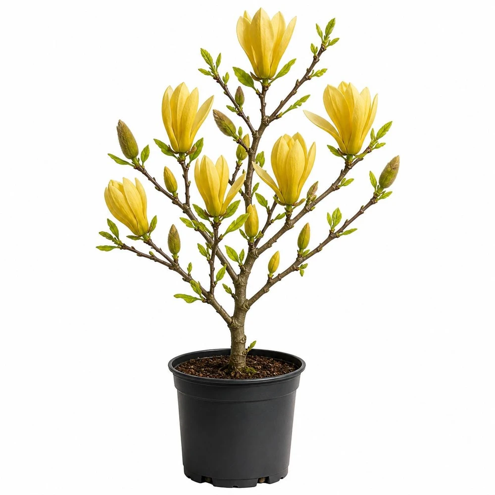 Yellow Bird Magnolia Tree Live Plant - 10-14" Tall, 1 Gallon Pot, Outdoor - Image 1