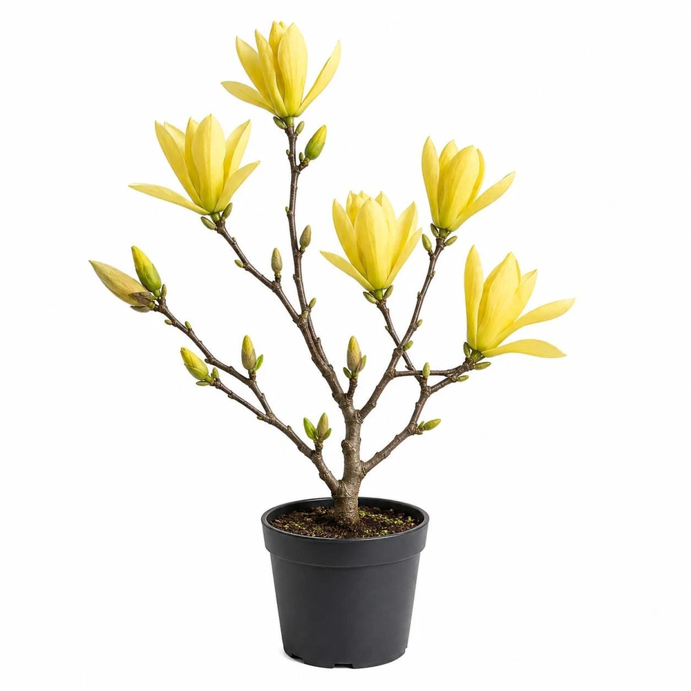 Yellow Bird Magnolia Tree Live Plant – 6-14" Tall, 2.5" Pot – Outdoor Flowering Tree - Image 1