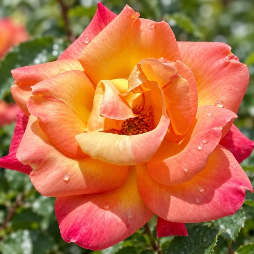 Yellow Orange Bicolor Rose Live Plant 4-7 Inches Tall - Fragrant Reblooming Bush for Gardens & Pots - Image 4