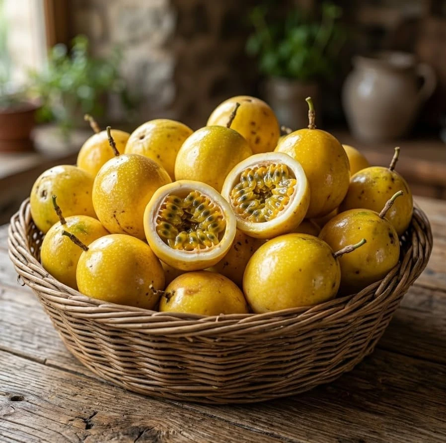 Yellow Passion Fruit Live Plant โ Sweet Tropical Fruiting Vine โ 8-12" Tall in 4" Pot - Image 4