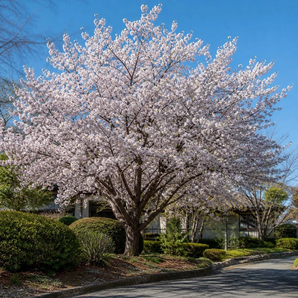 Yoshino Cherry Blossom Tree Live Plant – 6-14" Tall, 2.5" Pot – Outdoor Ornamental - Image 1
